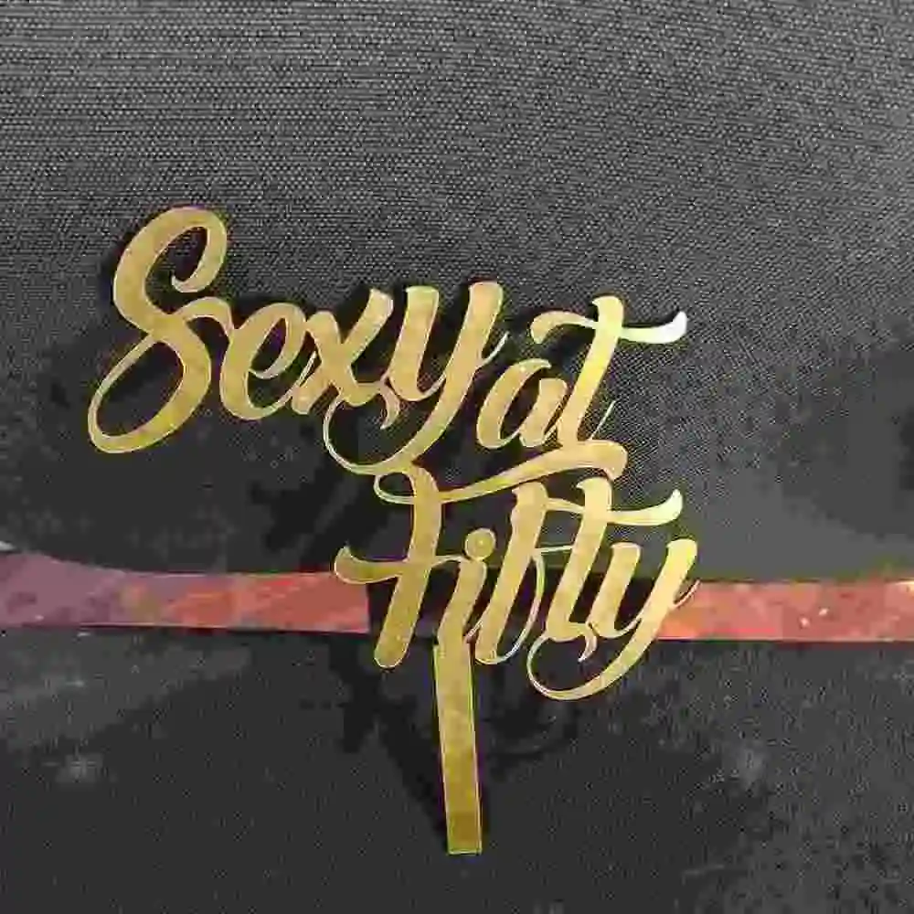 Sexy at Fifty Cake Topper